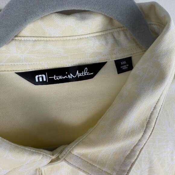 Travis Mathew On Porpoise Golf Polo Floral Palm Print XXL - Picture 3 of 8